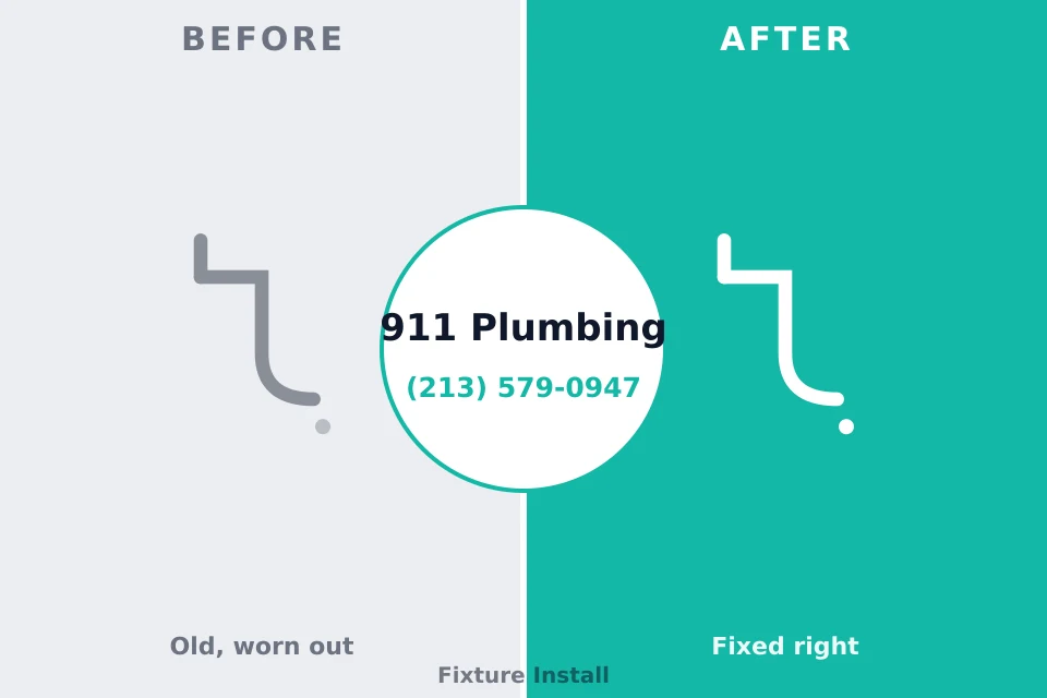 Before and after: plumbing company DeLisle, MS